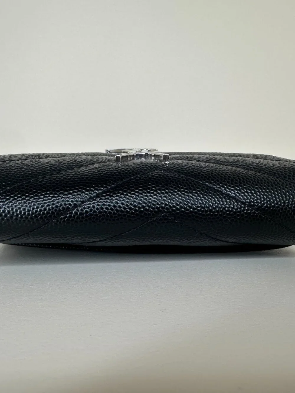 Saint Laurent Cassandre Matelassé Compact Tri Fold Wallet - Picture 6 of 14